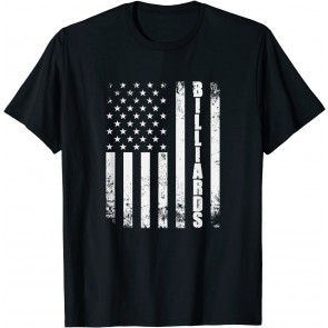 Billiards Snooker American Flag USA Games Sport Billiard T-Shirt