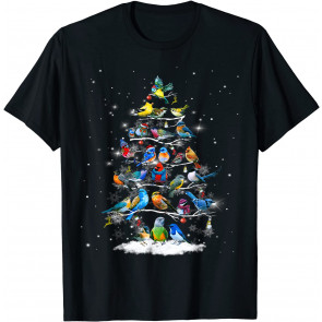 Birds Christmas Tree T-Shirt