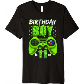 Birthday Boy 11 Video Game 11 Year Old Level 11 Unlocked T-Shirt