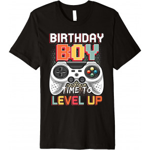 Birthday Boy Time To Level Up Video Game Birthday Gift Boys T-Shirt