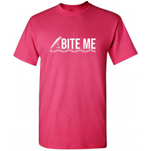 Bite Me Fishing Fisherman Lure Bait T-Shirt