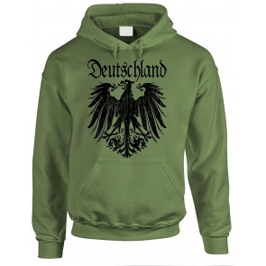 BLACK DEUTSCHLAND EAGLE, Military Green, Medium T-Shirt