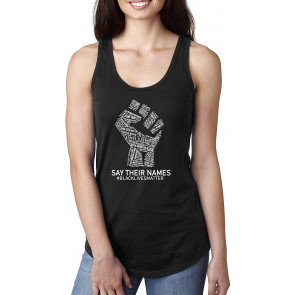 Black Lives Matter Say Their Names BLM Victims Freedom Fist T-Shirt