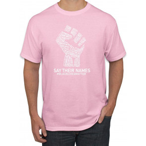 Black Lives Matter Say Their Names BLM Victims Freedom Fist T-Shirt