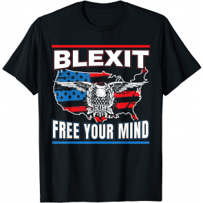 Blexit Free Your Mind American Flag Political T-Shirt