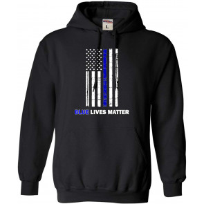 Blue Lives Matter Thin Blue Line Support Police Sweat T-Shirt