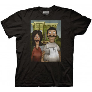 Bob's Burgers American Gothic Crew Neck T-Shirt