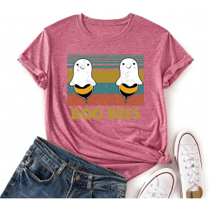 Boo Bees For Women Funny Halloween Ghost Gift Tshirt