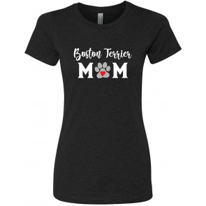 Boston Terrier Mom Dog Mom T-Shirt