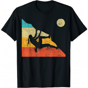 Bouldering Mountain Free Speed Girl Vintage T-Shirt