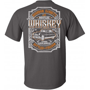 Bourbon Bandits Bootleg Whiskey Runners Moonshine Bottled With Freedom T-Shirt