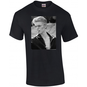 David Bowie Smoking Photo Men's T-Shirt