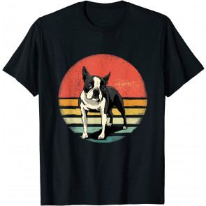 Boxer Dog Lover Retro Vintage 70s Dog Pet Gift T-Shirt