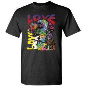 Boxer LUV - Dean Russo Dog Modern Art - T-Shirt