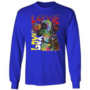 Boxer LUV - Dean Russo Dog Modern Art - T-Shirt