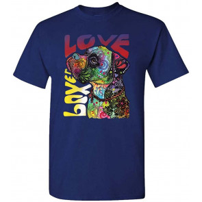 Boxer LUV - Dean Russo Dog Modern Art - T-Shirt