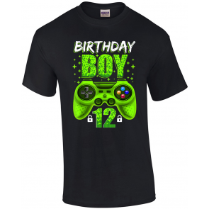 Birthday Boy 12 Video Game 12 Year Old Level 12 Unlocked T-Shirt