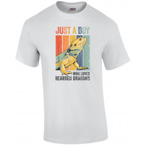Just A Boy Who Loves Bearded Dragon  T-Shirt