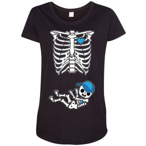 Boy Cap Baby Skeleton Maternity DT T-Shirt