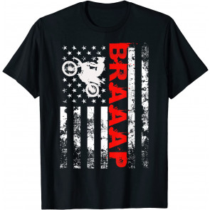 Braaap Vintage USA American Flag T-Shirt