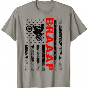 Braaap Vintage USA American Flag T-Shirt