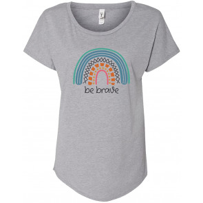 Bravery Be Brave Boho Rainbow  T-Shirt