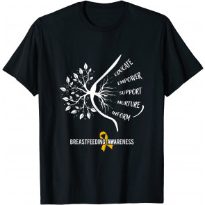 Breastfeeding Awareness Family USA Breast Milk Lactation T-Shirt