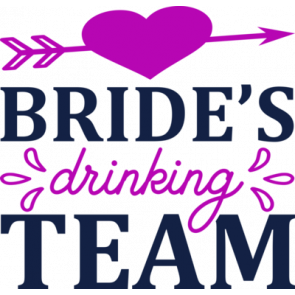 Bride Drinking Team Wedding Bachelorette T-Shirt