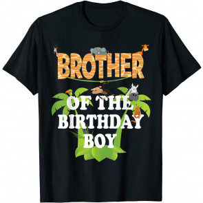 Brother Of The Birthday Boy Zoo Theme Animal Party T-Shirt