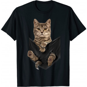 Brown Sits In Pocket T-Shirt