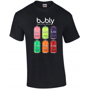 Retro Bubly Sparkling Waters Flavored Fruits Vintage Styles T-Shirt