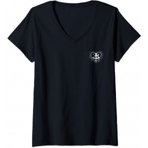 Buffy The Vampire Slayer Heart Logo Left Chest T-Shirt