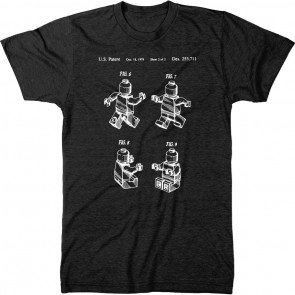 Building Block People US Patent Drawing Men's Tri-Blend T-Shirt