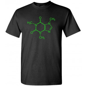 Caffeine Molecule - Coffee Soda Tea Drinker T-Shirt