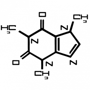 Caffeine Molecule Tshirt