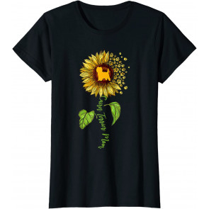 Cairn Terrier Mom Sunflower Cairn Terrier Lover Dog Mom Mama T-Shirt