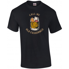 Call Me Old Fashioned Vintage Whiskey  T-Shirt