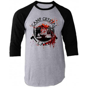 Camp Crystal Lake Counselor Staff Bloody Horror  T-Shirt