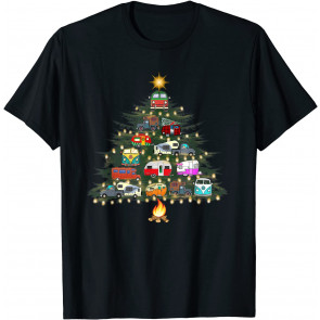 Camper Christmas Tree Vehicles Camping RVing Trailers Gift T-Shirt