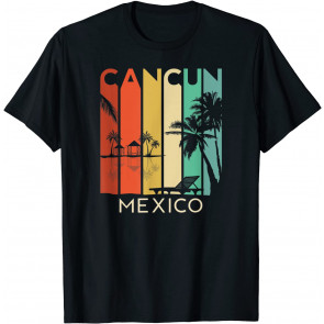 Cancun Mexico Retro Mexican Resort Vacation Summer Trip 2021 T-Shirt