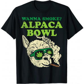 Cannabis Alpaca Bowl T-Shirt
