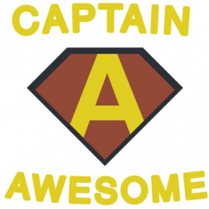 Captain Awesome Funny Tshirt