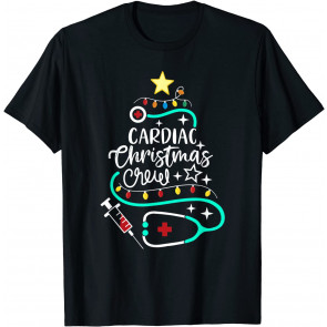 Cardiac Christmas Crew Cardiac Nurse Cardiac Techs Secretary T-Shirt