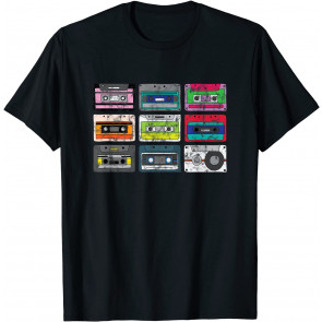 Cassette Tape Mixtape Retro Music Vintage 80s 90s T-Shirt