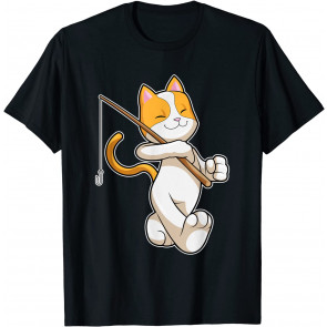 Cat Fishing Rod T-Shirt