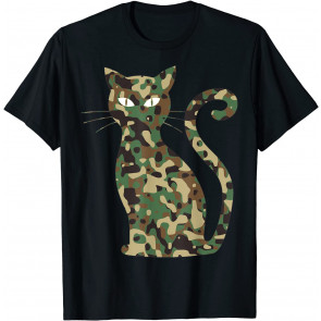 Cat Silhouette-camouflage-pattern T-Shirt