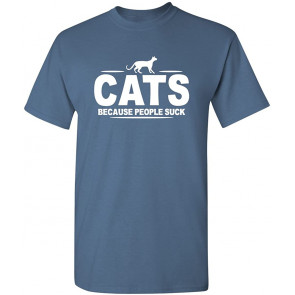 Cats People Suck T-Shirt
