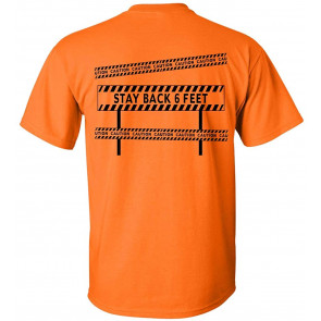 Caution Stay Back 6 Feet Social Distancing T-Shirt