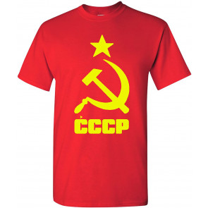 CCCP Soviet Union Russia USSR Hammer Sickle Red T-Shirt