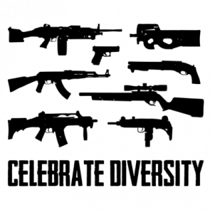 Celebrate Diversity  Pro Gun Tshirt